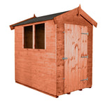 6x4 Classic Apex Shed, Door Gable Right